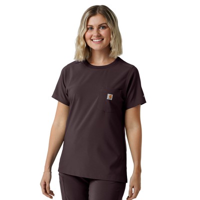 Carhartt Scrubs - Force Cross-Flex - Women's One-Pocket Crew Neck Scrub Top
