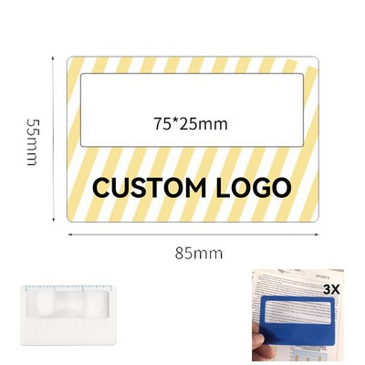 Customized Multifunction 3x Magnifier Pocket Size
