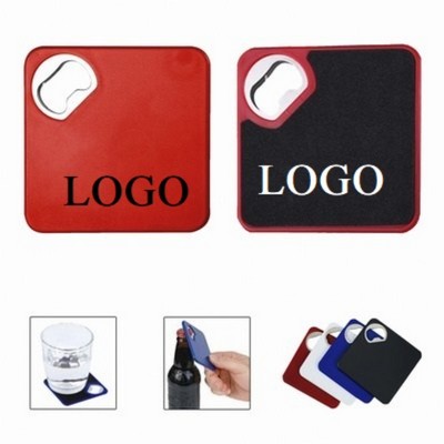 Beverage Coasters with Built-in Bottle Opener