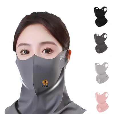 Seamless Half Face Neck Sun Protection Mask