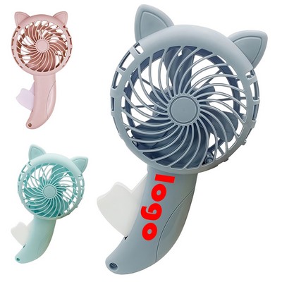 Cute Pp Material Handheld Small Fan