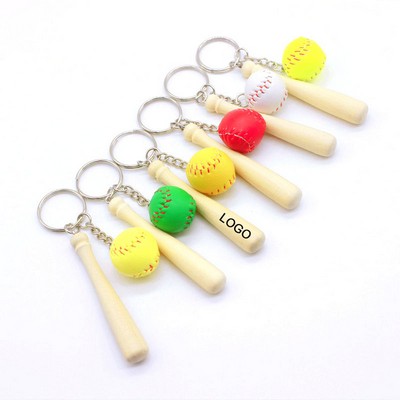 Mini Baseball Keychains