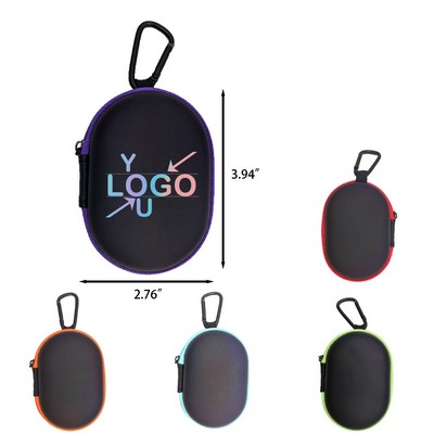 Portable EVA Earbud Holder with Clip