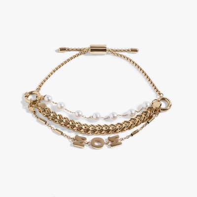 Alex and Ani® Stranded Pearl Moon Bracelet