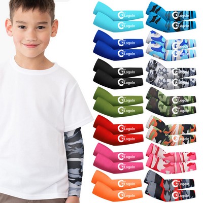 Sport Arm Sleeves for Kids UV Sun Protection Cooling Armbands