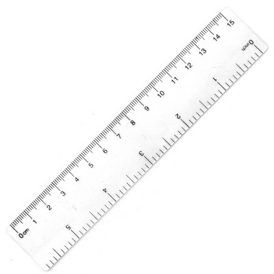 Dual Measurement Ruler – 15cm with Metric and Imperial Units