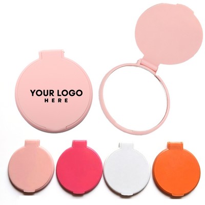 Single-Sided Folding Round Mirror