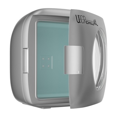 UBER Appliance Chill Xl 12 Can Mini Fridge Silver