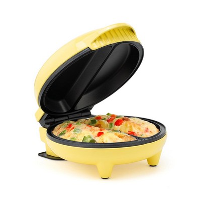 Holstein Housewares 2 Section Omelette Maker - Yellow