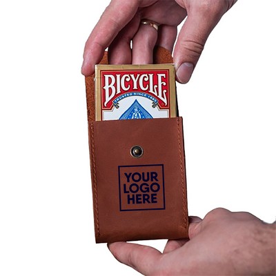 PU Leather Playing Card Case