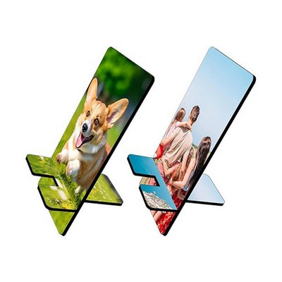 Custom Wooden Phone Stand with Full Color Dye Sublimation Print