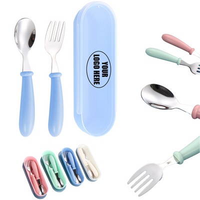 Toddler Forks and Spoons Utensils Set