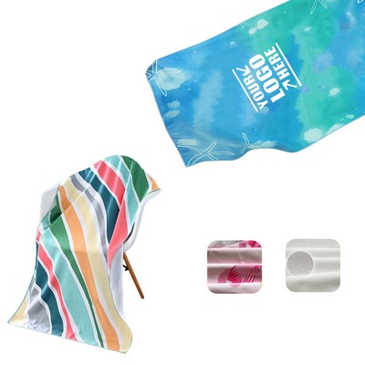 Dye Sublimated Micro Fiber Beach Towel