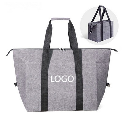 Large Capacity Insulated Oxford Tote Cooler Bag for Picnics & Groceries