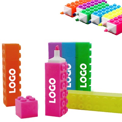 Creative Brick Style Highlighter Marker Set