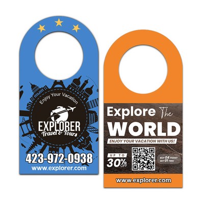 2.5" x 5" Full Color Bottle Hangers