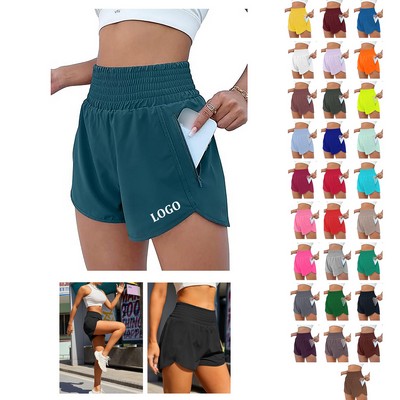 Athletic High Waisted Running Shorts