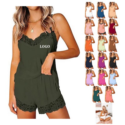 Women's Pajamas Shorts Sleepwear Set