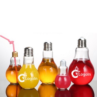 13.5 oz Light Bulb Shaped Glass Bottle Novelty Party Favors