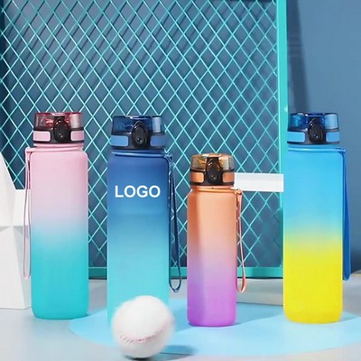 Summer Fitness Plastic Large Capacity Water Bottle