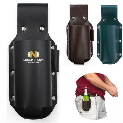 Leather Beer Holster Bottle Holders
