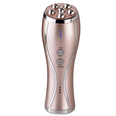 Microcurrent & LED Blue & Red-Light Therapy Sculpting Device Face Massager Tool