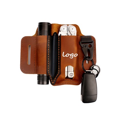 Leather Multitool Sheath Edc Belt Organizer