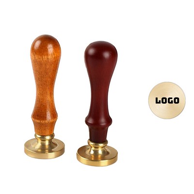 Wax Seal Stamp Brass Head With Wooden Handle