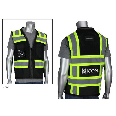 Black TT 11 Pocket Tech-Ready Mesh Surveyors Vest