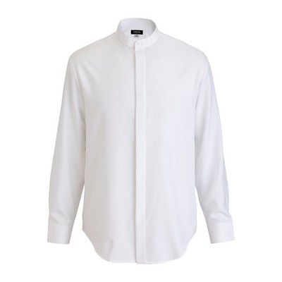 Mens Flexbatiste Banded Collar Shirt