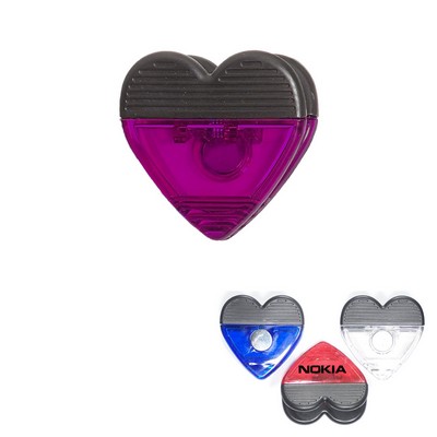 Jumbo Size Heart Magnetic Memo Clip w/Strong Grip