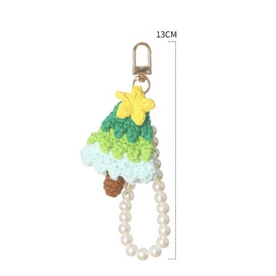 Crochet Christmas Tree Keychain
