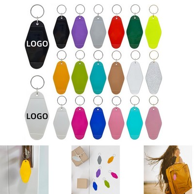 Blank Hotel Keychains Vintage Motel Keychain