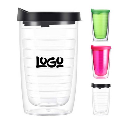 16oz Double-Wall Plastic Tumbler