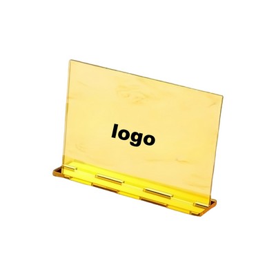 Acrylic Gold Mirror Table Sign for Weddings and Events