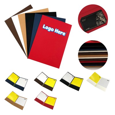 Colored Folder with Card Slot & Two Pockets