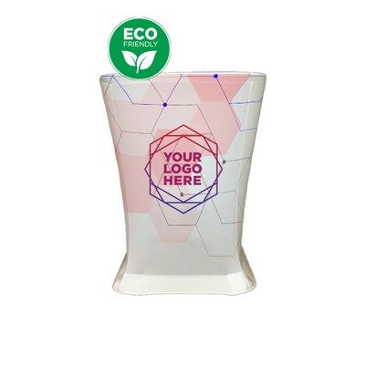 24" Round Recycled Polyester Stretch Table Cover - Dye Sublimation Print