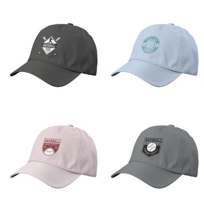 Premium Stock Cotton 6-Panel Unstructured Cap w/ Metal