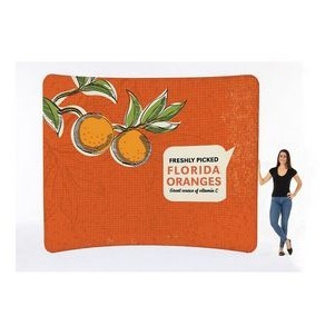 10' C-Shaped Tension Fabric Backdrop Display w/ Double Sided Imprint