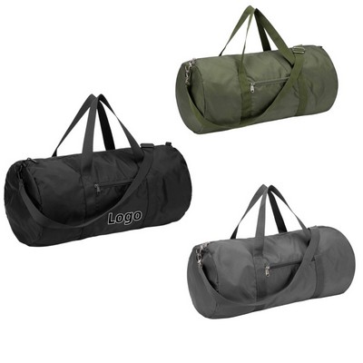 Lightweight Foldable Nylon Travel Duffel with Interior Pockets