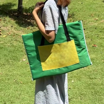 600D Oxford 2-in-1 Handbag-Picnic Blanket Large Size