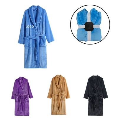Wine Red Kimono Bathrobe Made of 100% Turkish Cotton Terry