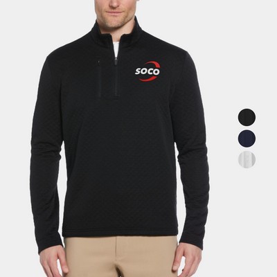 Callaway® Diamond Quilted Fleece Men's 1/4-Zip Pullover