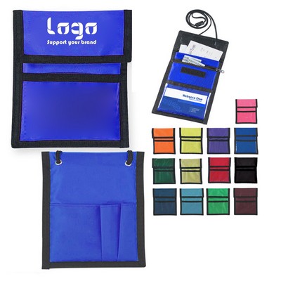 Multi-Pocket Badge Holder/Passport Pouch