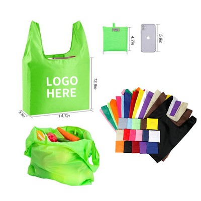 Collapsible Shopping Tote with Pocket