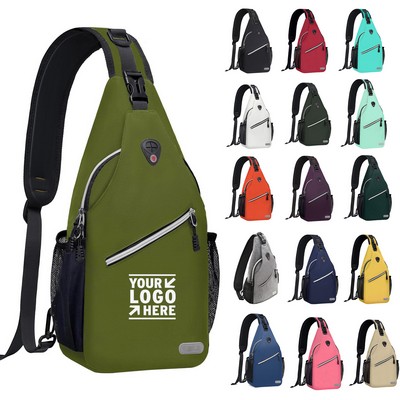 Outdoor Travel Sling Backpack Multipurpose Crossbody Shoulder Bag Hiking Sport Daypack