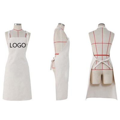 Composite Cotton Linen Sleeveless Apron