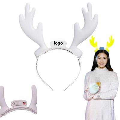 LED Reindeer Antler Headband For Christmas Parties