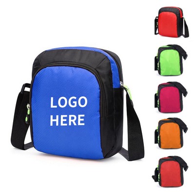 Compact Oxford-Cloth Satchel