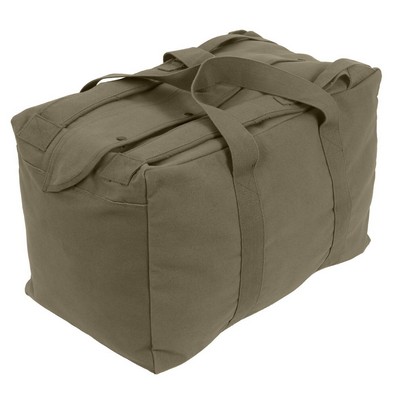 MOSSAD TYPE CARGO BAG - FABRIC: HW CANVAS - OLIVE DRAB - 26" x 15" x 17"
